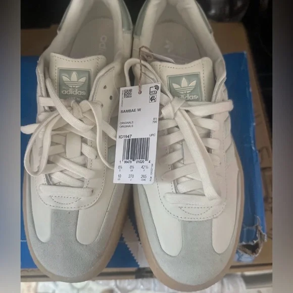 Adidas Sambas Off White Linen Green IG1947 Women's sneakers - Picture 4 of 5